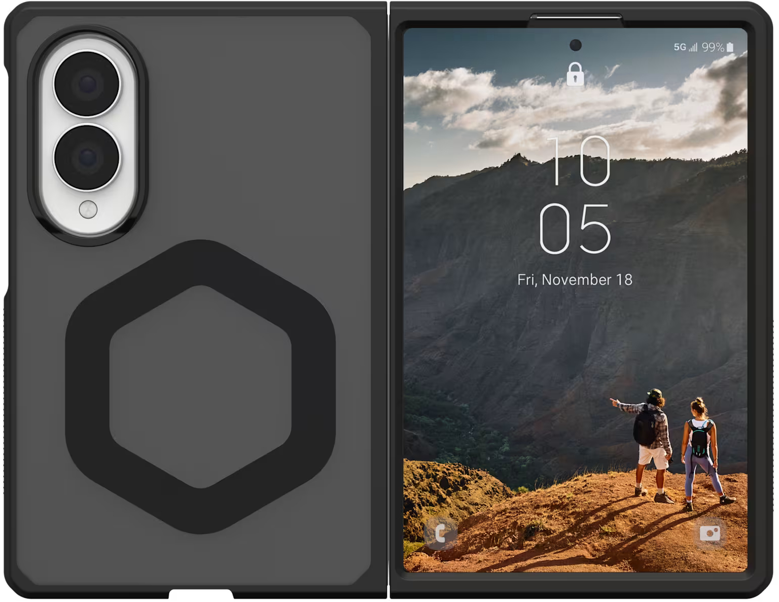 Чехол UAG для Samsung Galaxy Fold8, Mouve with Magnet, Ash (214562113131) фото2