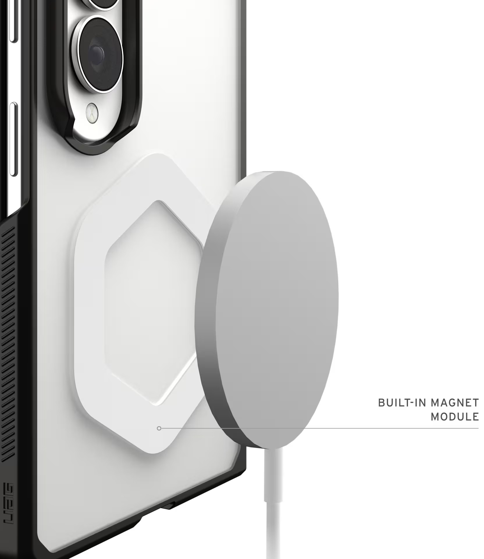Чехол UAG для Samsung Galaxy Fold8, Mouve with Magnet, Ice (214562114343) фото3