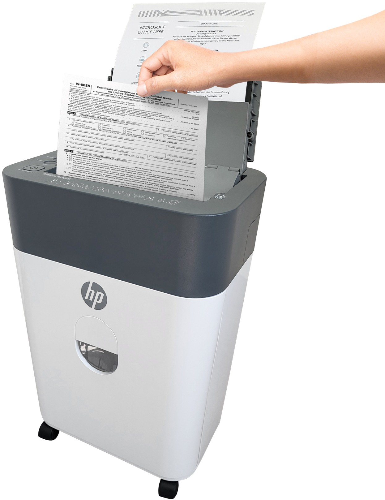 Шредер HP OneShred Auto 100CC 17л (2818_HP) фото5