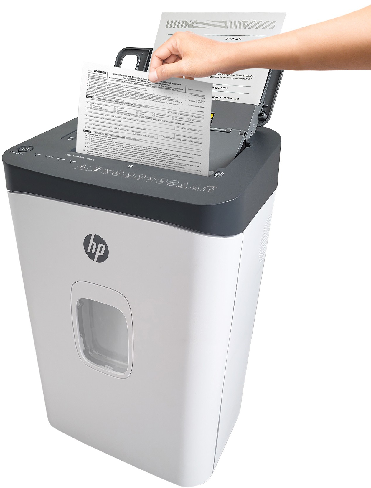 Шредер HP OneShred Auto 200CC 28л (2819_HP) фото