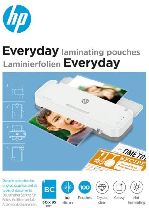 Пленка для ламинирования HP Everyday Laminating Pouches, 80 Mic, 60x95, 100л (9157_HP) фото2