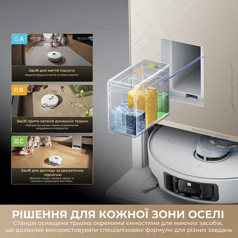 Робот-пилосос миючий Dreame Matrix 10 Pro White (RLH71DE-1-BL) фото5