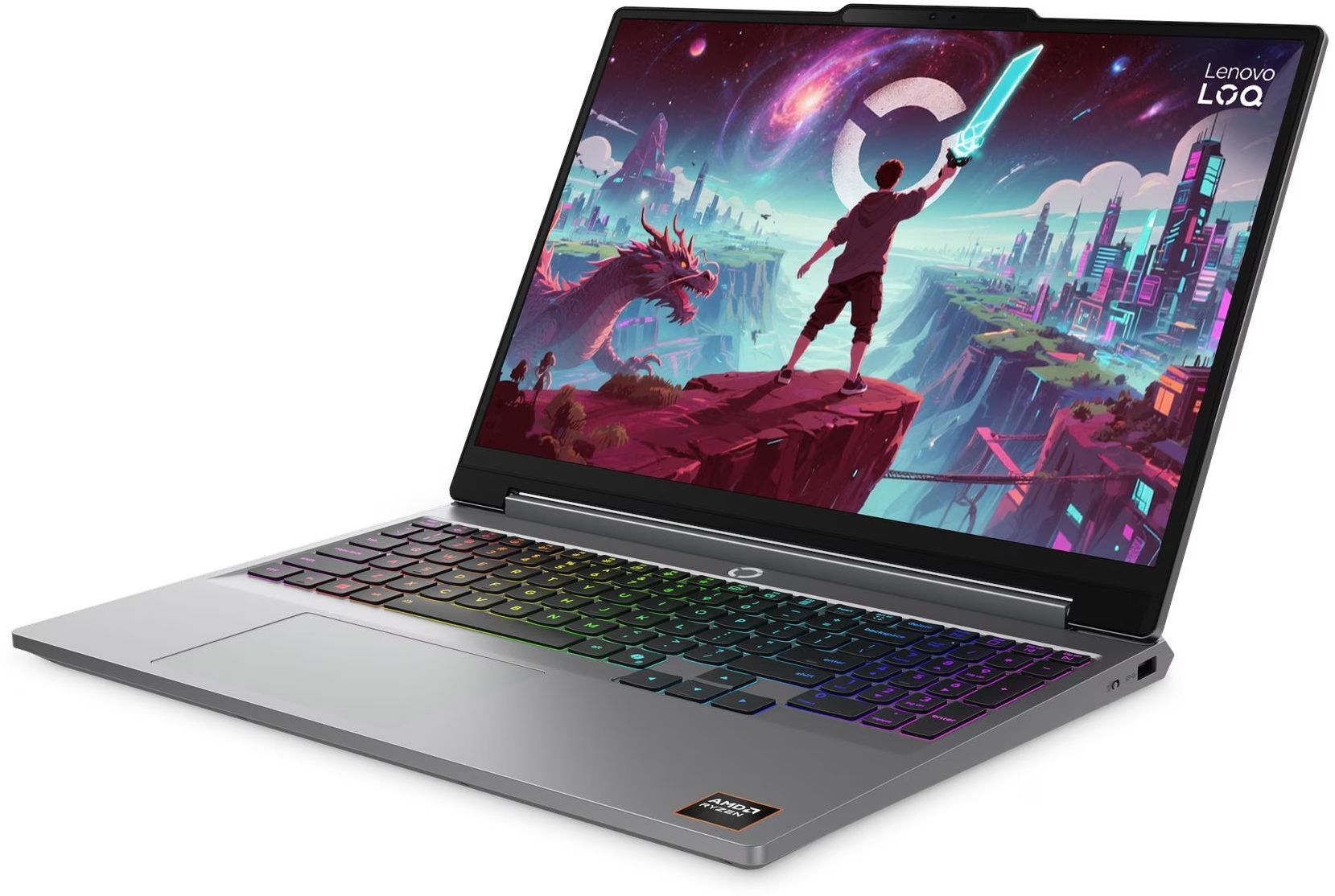 Ноутбук LENOVO LOQ 15AHP11 Luna Grey (83TN00BDRA) фото3