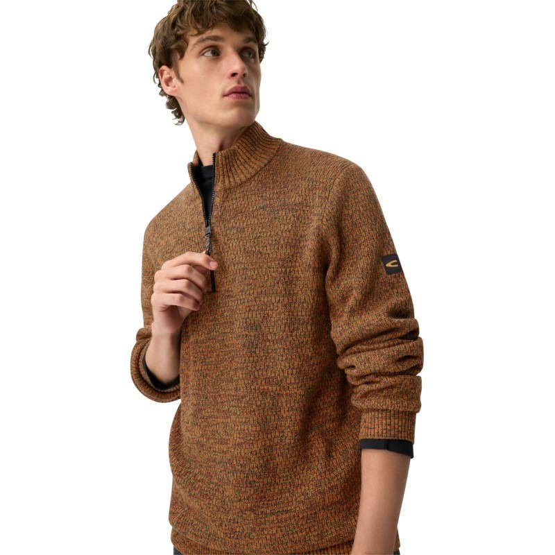 Светр чоловічий Camel Active Knitted Troyer 409530-6K06-55 XL коричневий фото