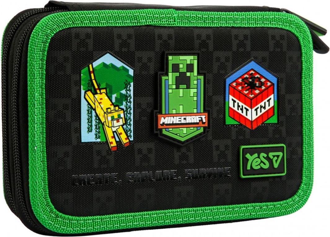 Пенал твердий Yes подвійний Minecraft Adventure HP-01 (533718) фото6
