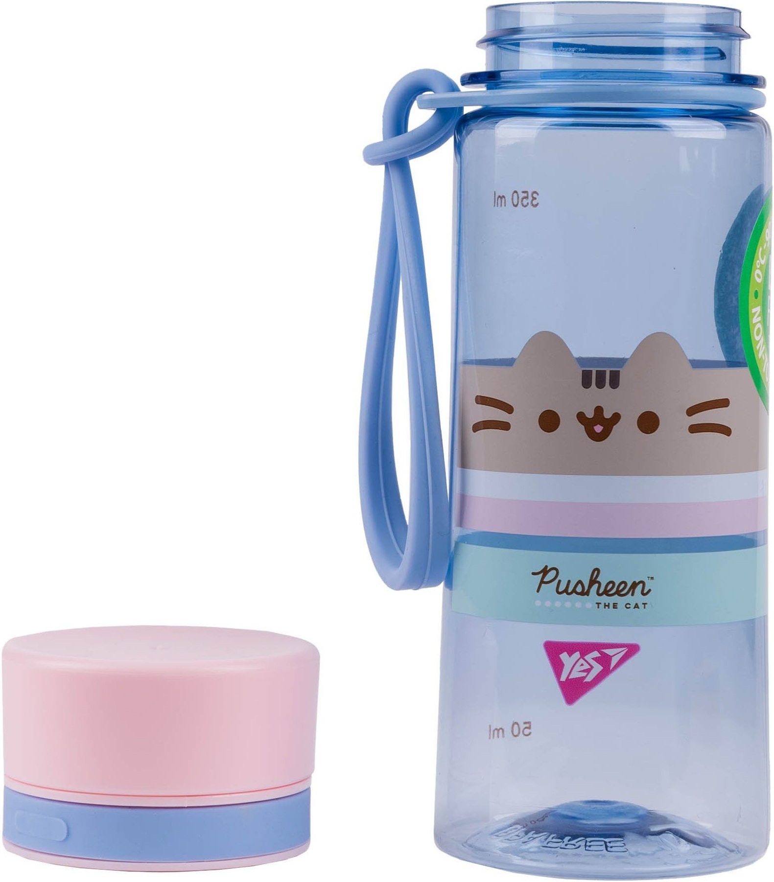 Пляшка для води Yes Pusheen 400 мл синя (708319) фото