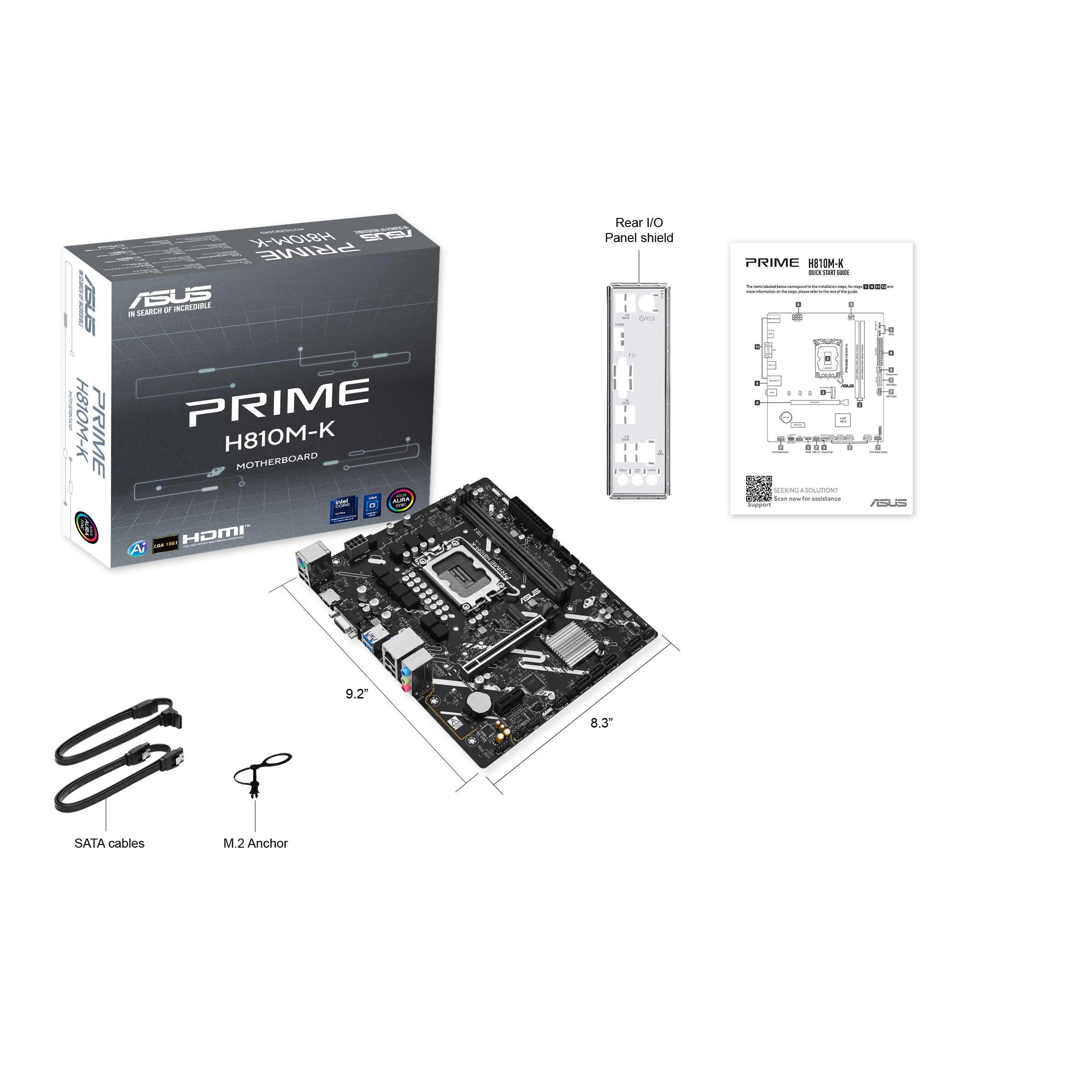 Материнcкая плата ASUS PRIME H810M-K (90MB1N10-M0EAY0) фото