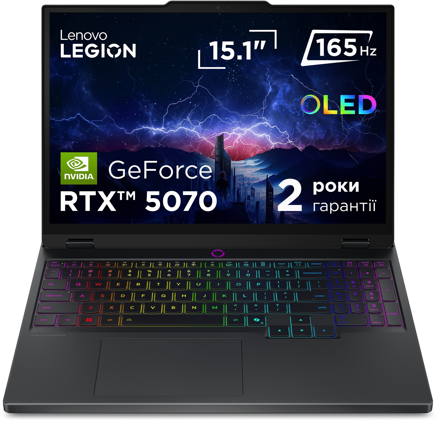 Ноутбук LENOVO Legion 5 15IRX10 Eclipse Black (83LY00Y7RA) фото2