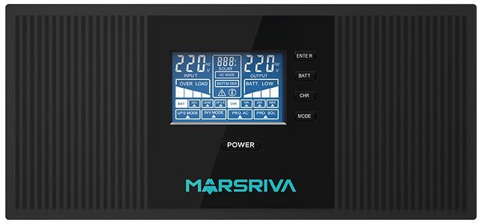 ДБЖ Marsriva MR-UT1200, 1200ВА/1000Вт, без АКБ, 12B фото2