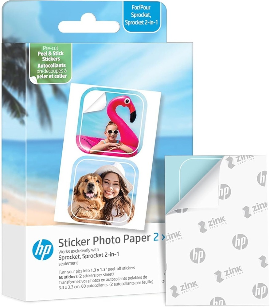 Фотобумага HP CutOut Sticker Zink 2"x3" 30л (HPIZ2X330C) фото2