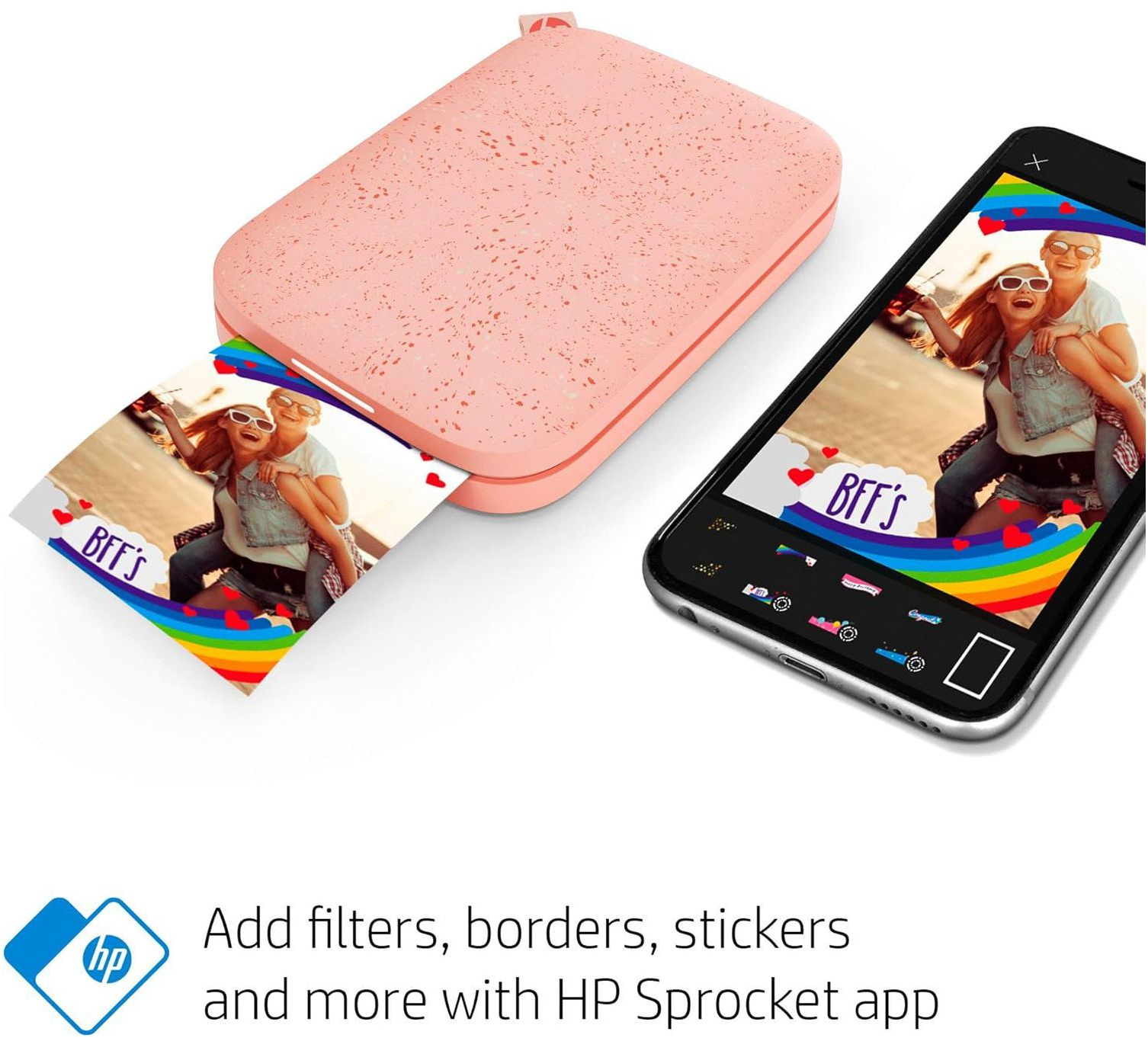 Фотопринтер HP Sprocket Pink (HPISPP) фото3