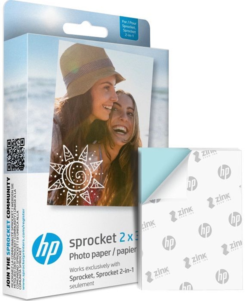 Фотопапір HP Zink 2"x3" 20арк (HPIZ2X320) фото