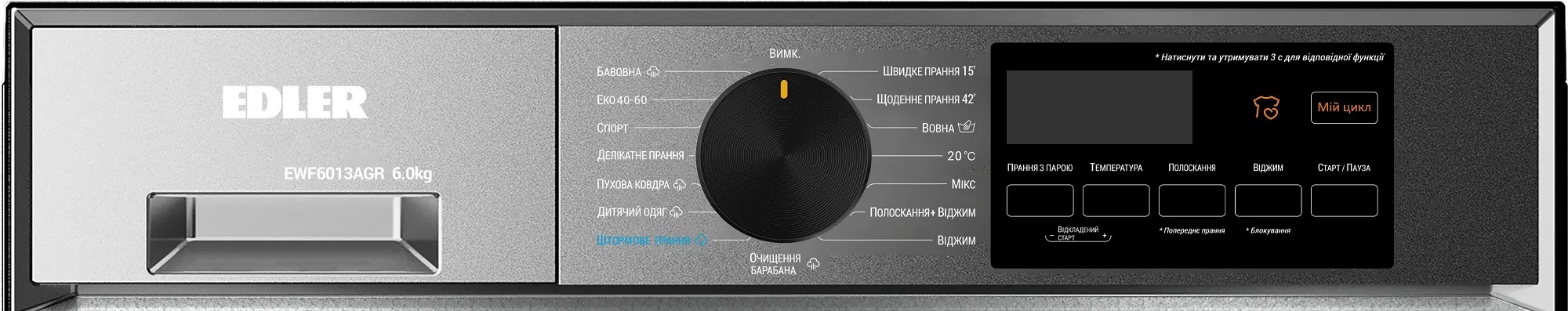 Стиральная машина Edler EWF6013AGR фото2