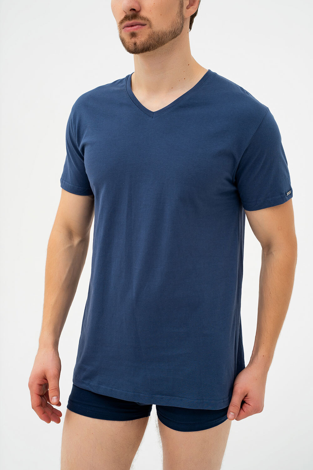Футболка мужская Cornette Authentic 201 NEW 3XL темно-синяя фото3