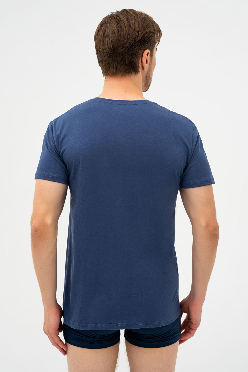 Футболка мужская Cornette Authentic 201 NEW 4-5XL 5XL темно-синяя фото2