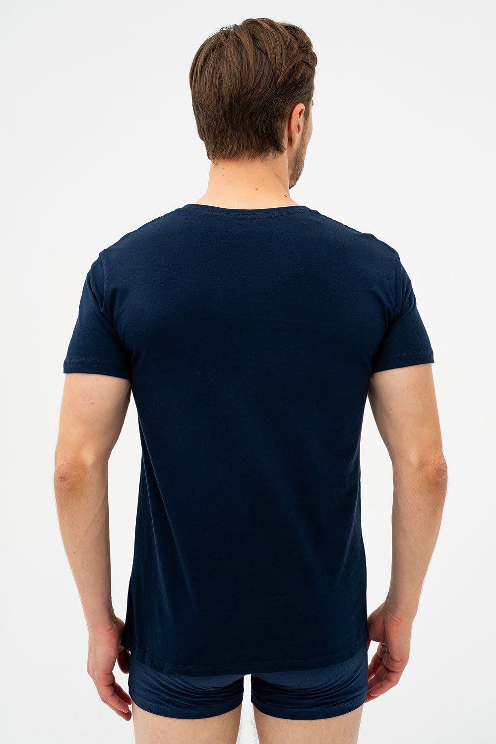 Футболка мужская Cornette Authentic 202 NEW 4-5XL 4XL темно-синяя фото2