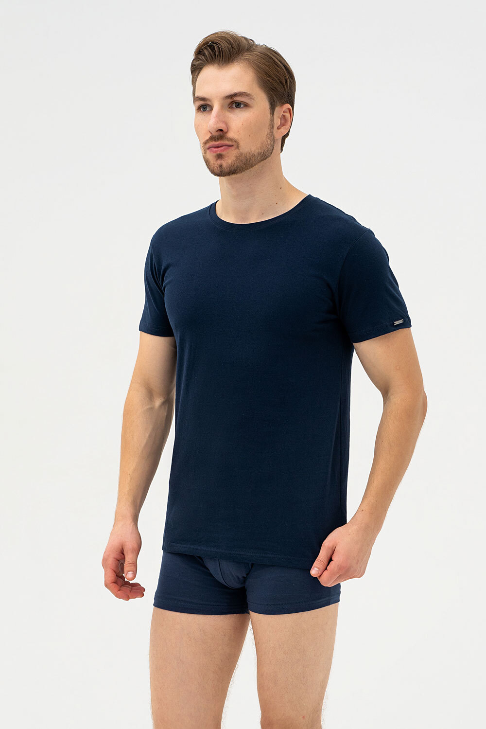 Футболка мужская Cornette Authentic 202 NEW 4-5XL 5XL темно-синяя фото3