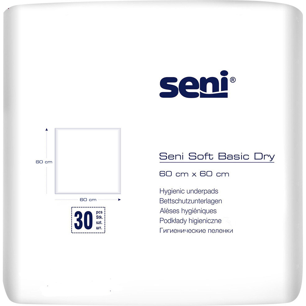 Пелюшки гігієнічні Seni Soft Basic Dry 60x60 см 30 шт. фото2