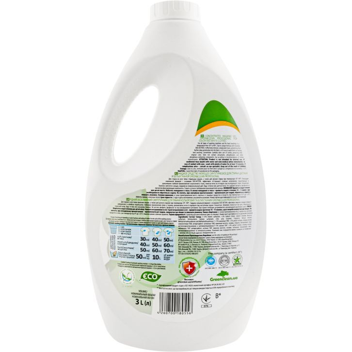Гель для стирки Green & Clean Professional Universal концентрированный 3 л фото3