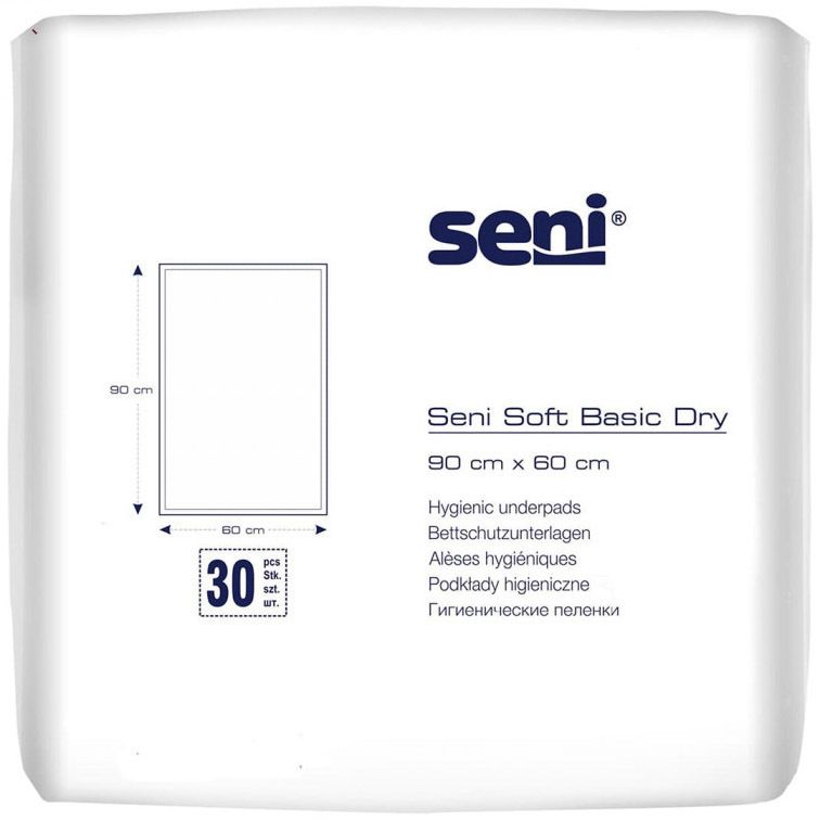 Пелюшки гігієнічні Seni Soft Basic Dry 90x60 см 30 шт. фото2