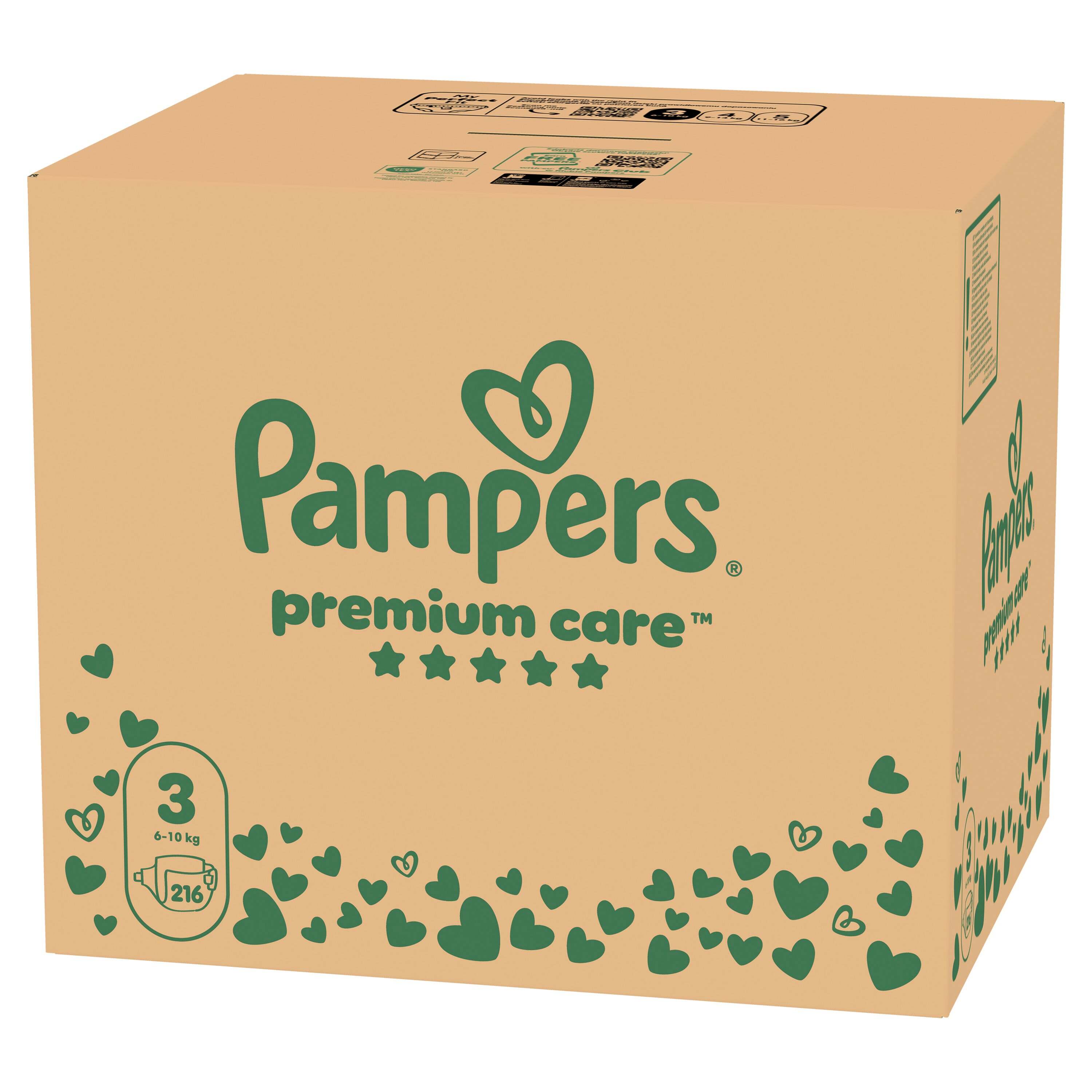 Підгузки Pampers Premium Care Розмір 3 (6-10 кг) 216 шт. фото2