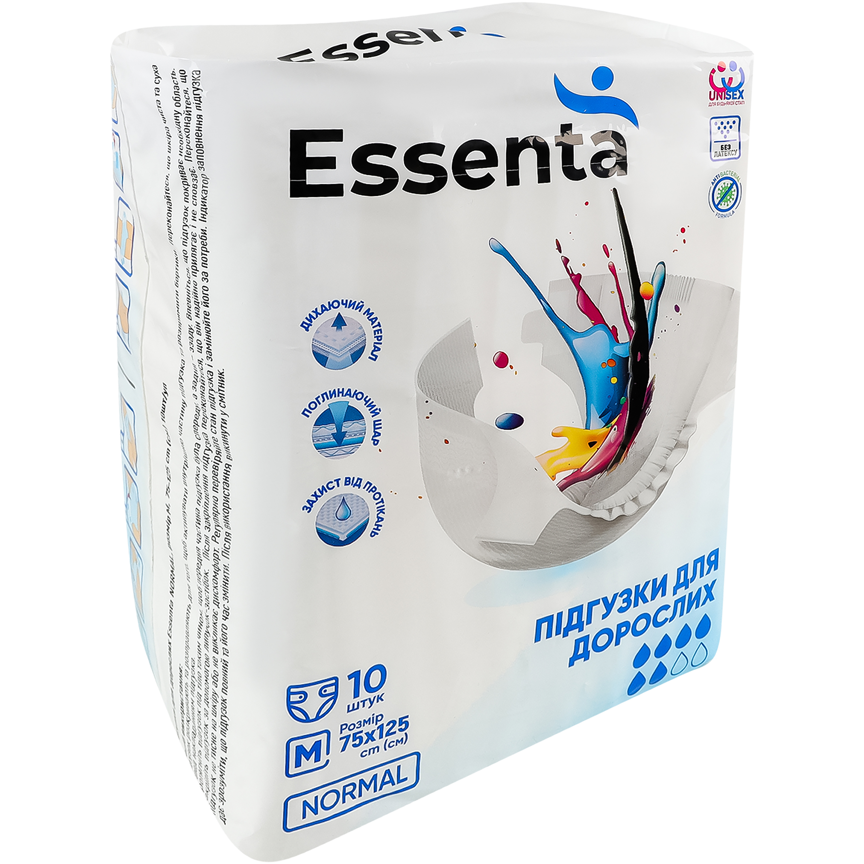 Підгузки для дорослих Essenta Normal M 75-125 см 10 шт. фото2