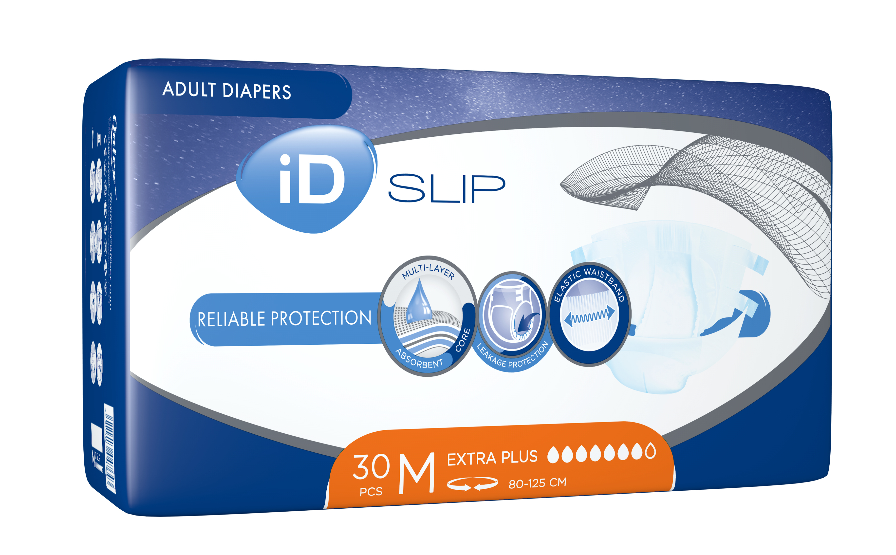 Підгузки для дорослих iD SLIP Extra Plus Medium, 30 шт. фото