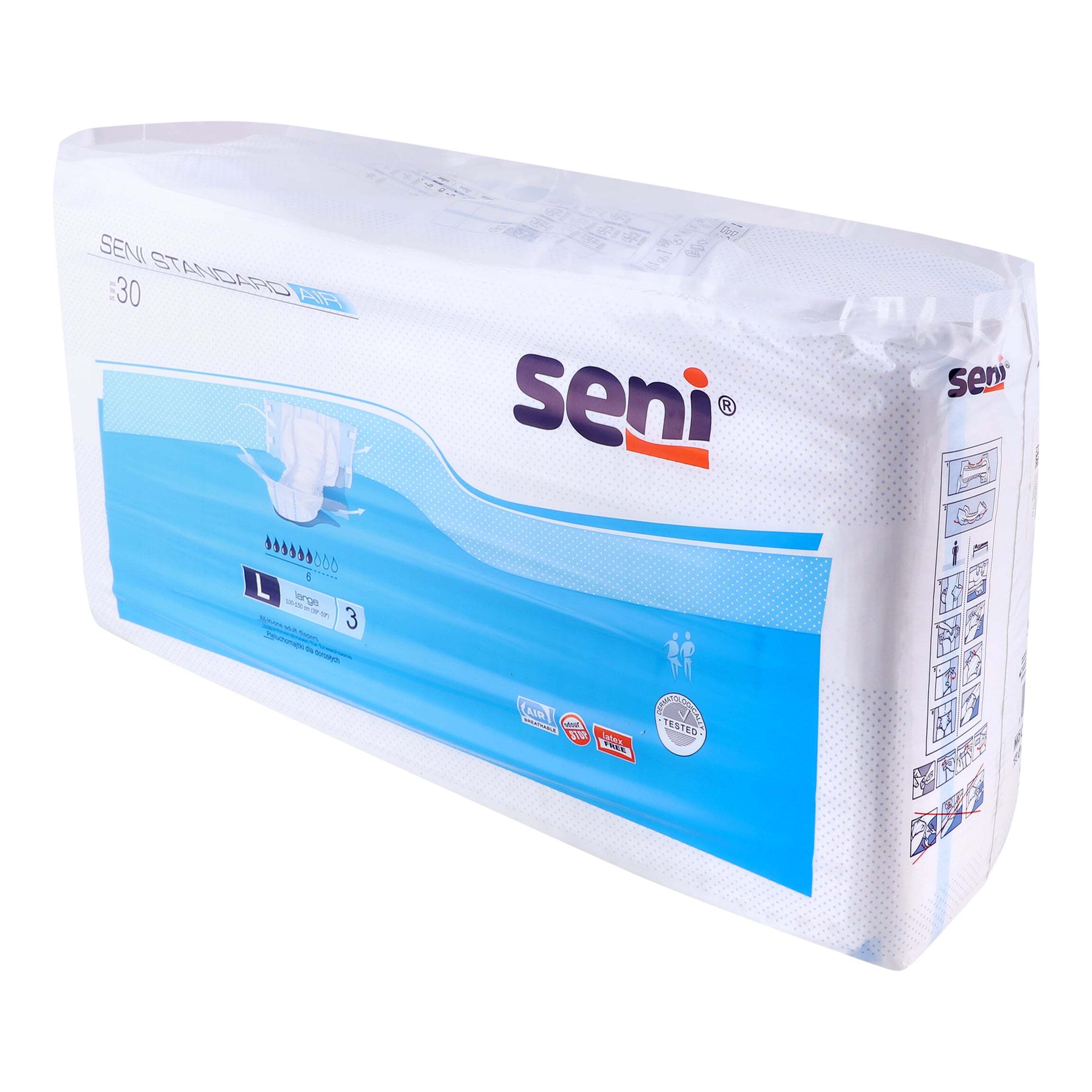 Підгузки для дорослих Seni Standard Air L 30 шт. фото3
