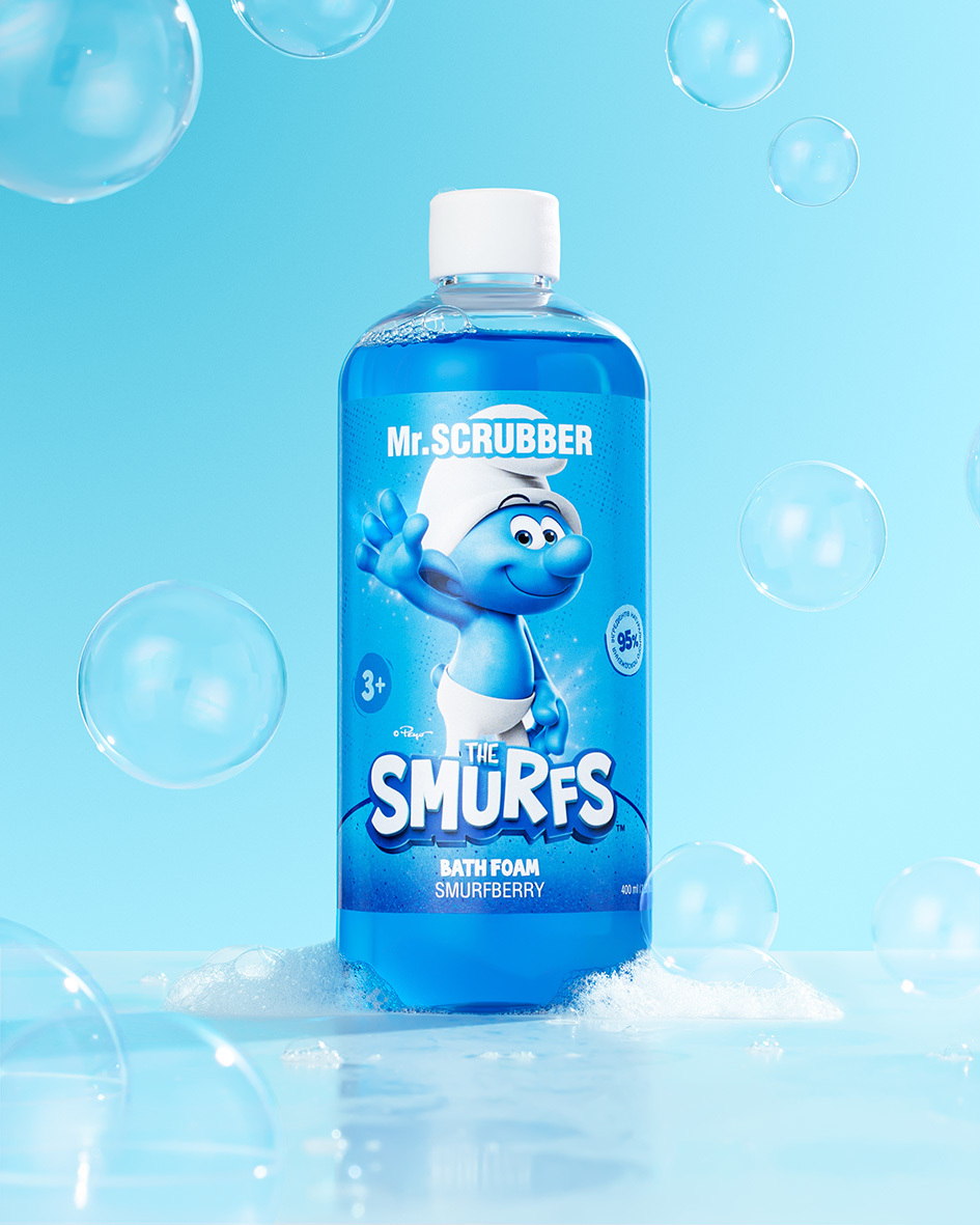 Піна для ванни Mr.Scrubber The Smurfs Smurfberry фото2
