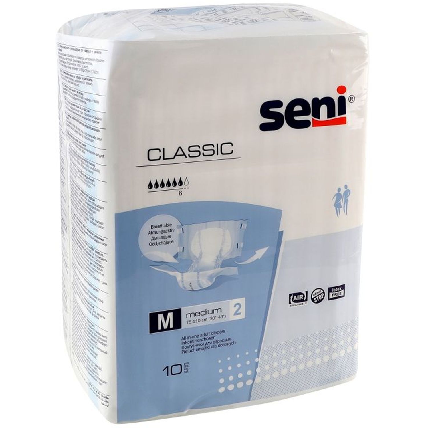 Підгузки для дорослих Seni Classic Medium 10 шт. (SE-094-ME10-SC1) фото2