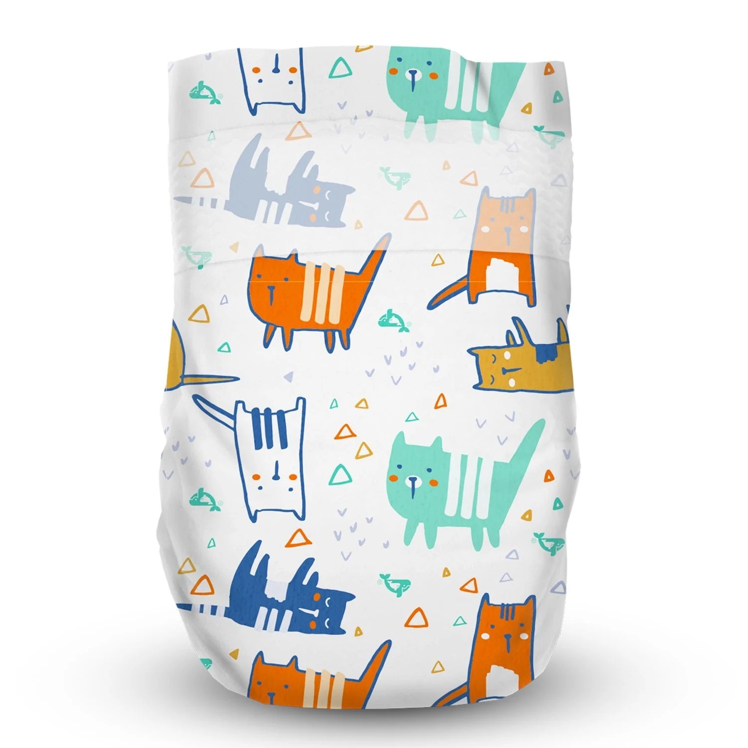 Підгузки Offspring Meow The Cat розмір S (3-6 кг) 48 шт. (DP-OI-FAT-S48P-MTC) фото