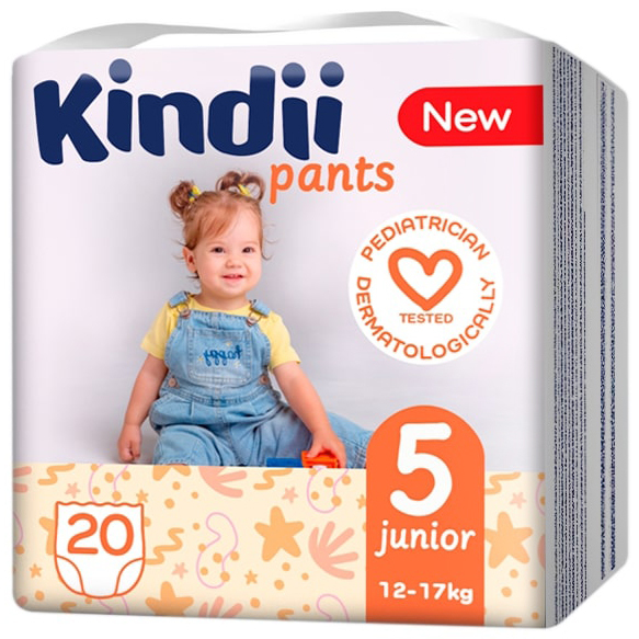 Підгузки-трусики Kindii Pants розмір 5 Junior (12-17 кг) 20 шт. фото2
