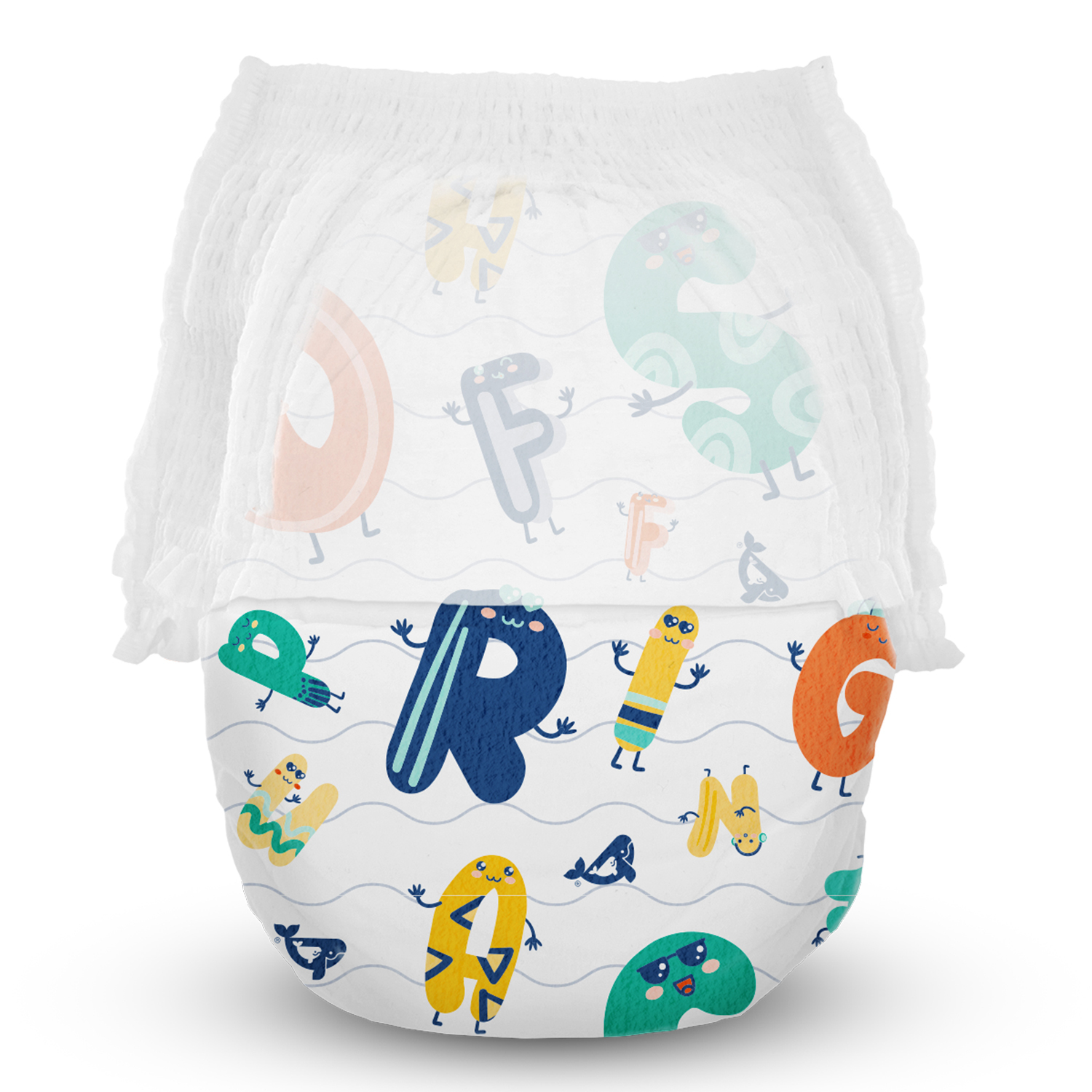 Підгузки-трусики Offspring ABC Dance розмір XXL (15-23 кг) 24 шт. (DP-OI-FAP-XXL24P-ABC) фото