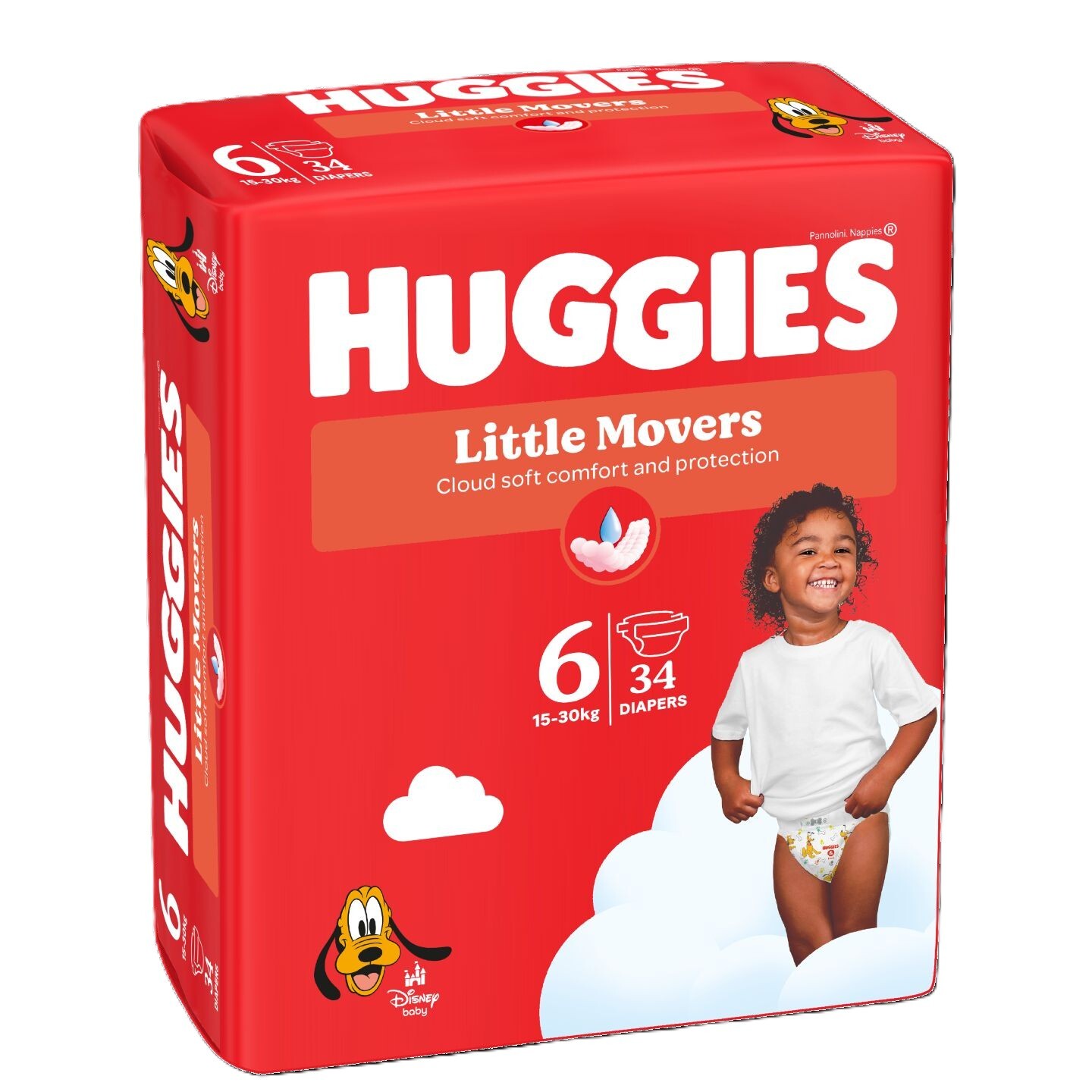 Підгузки Huggies Littie Movers розмір 6 15-30 кг 34 шт. фото