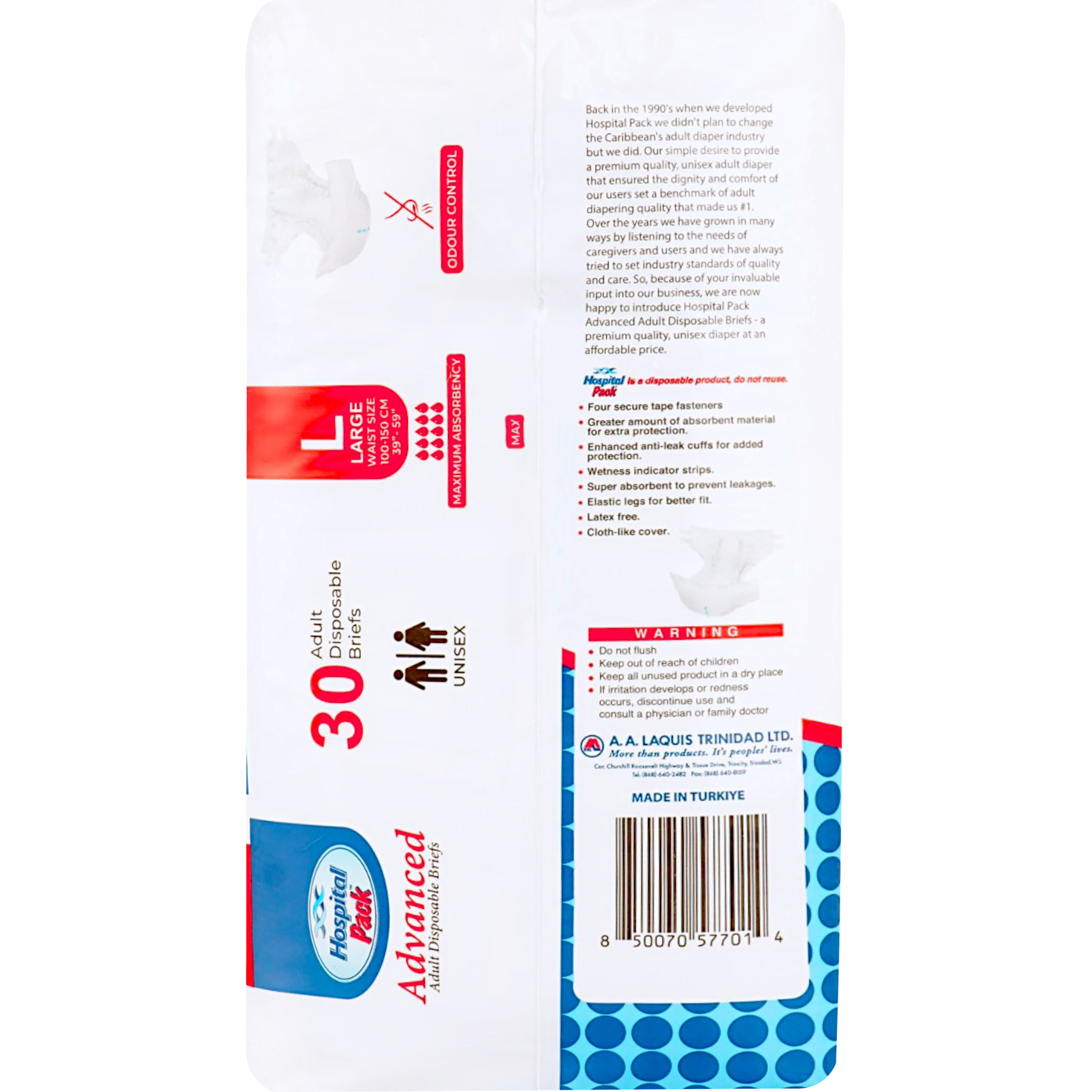 Підгузки для дорослих Hospital Pack Advanced Large 30 шт. фото2