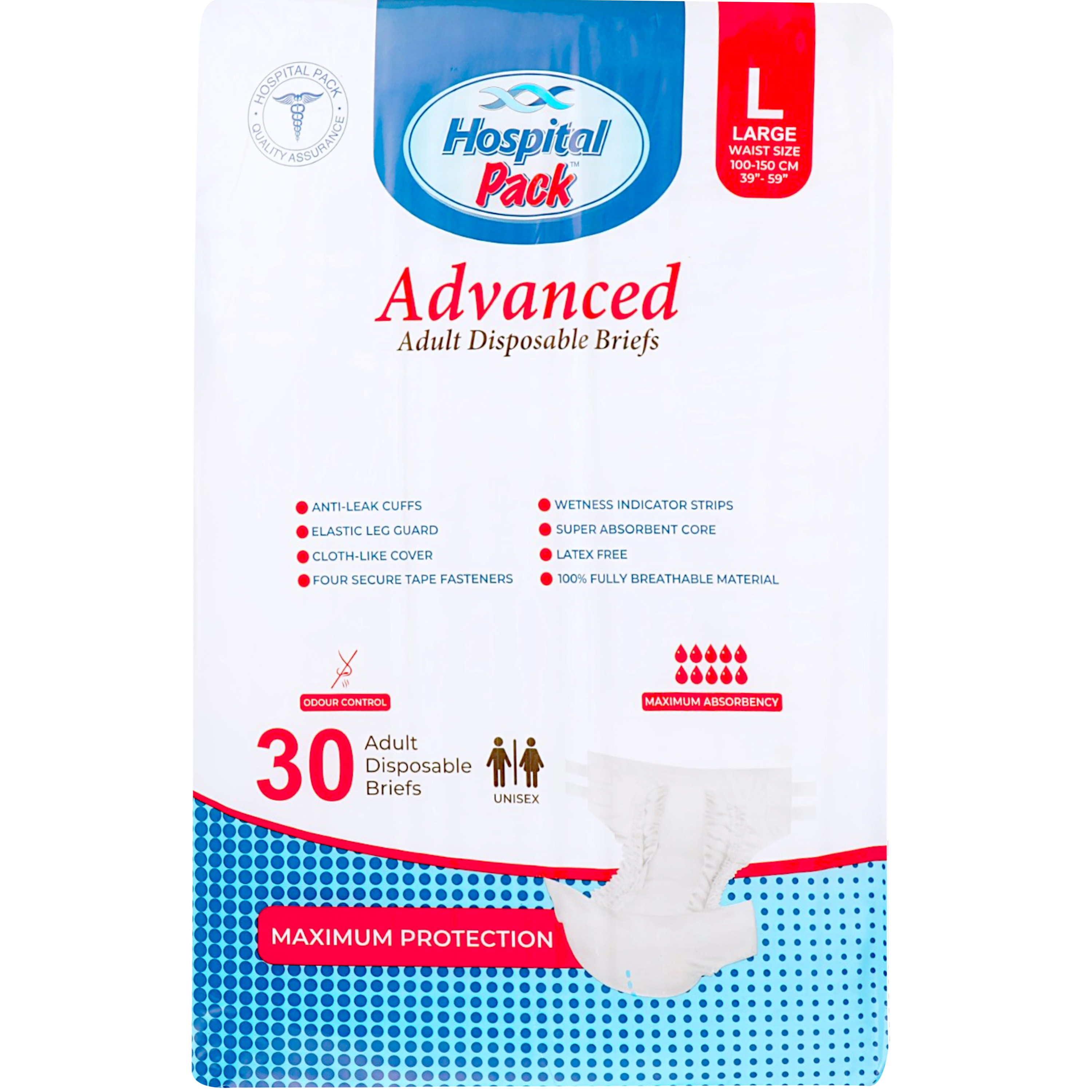Підгузки для дорослих Hospital Pack Advanced Large 30 шт. фото3