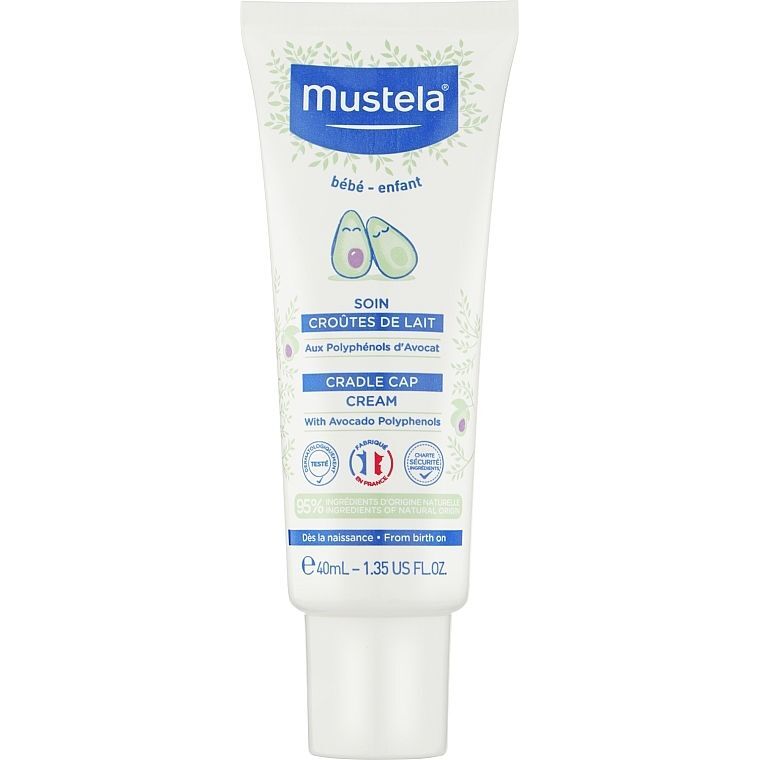 Крем от себорейных корочек Mustela Bebe Cradle Cap Cream 40 мл фото2