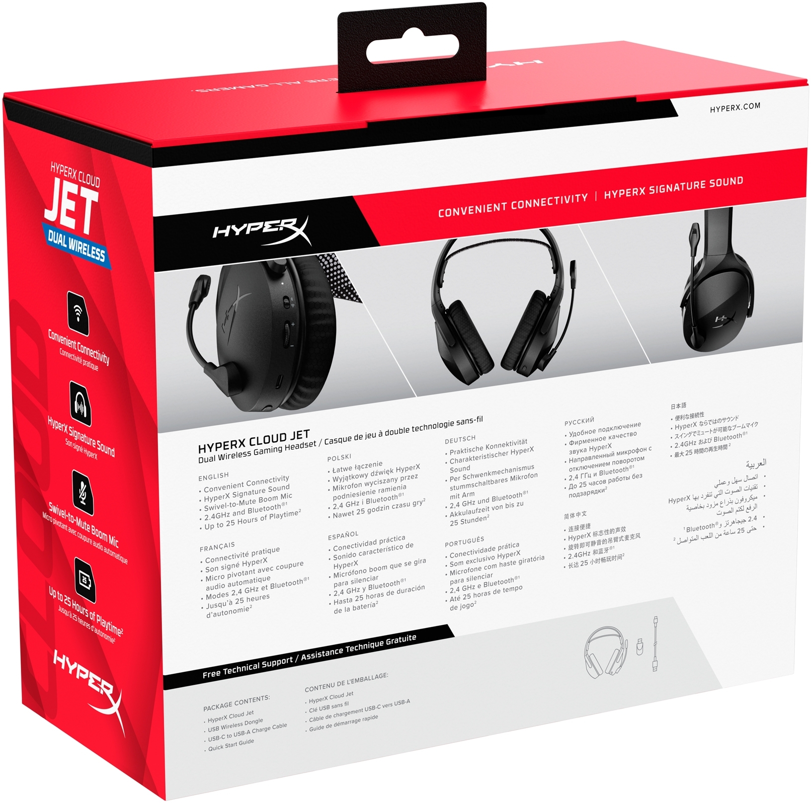 Игровая гарнитура HyperX Cloud Jet Wireless Black (AJ0T1AA) фото9