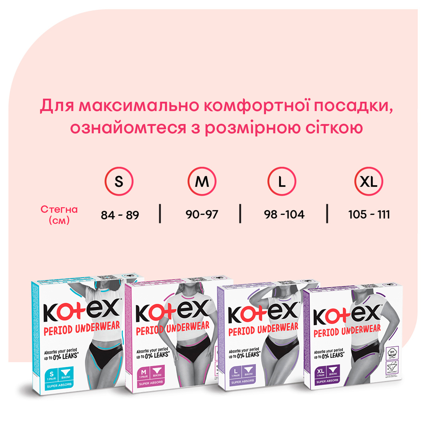 Менструальна білизна Kotex розмір L, 1 шт. фото7