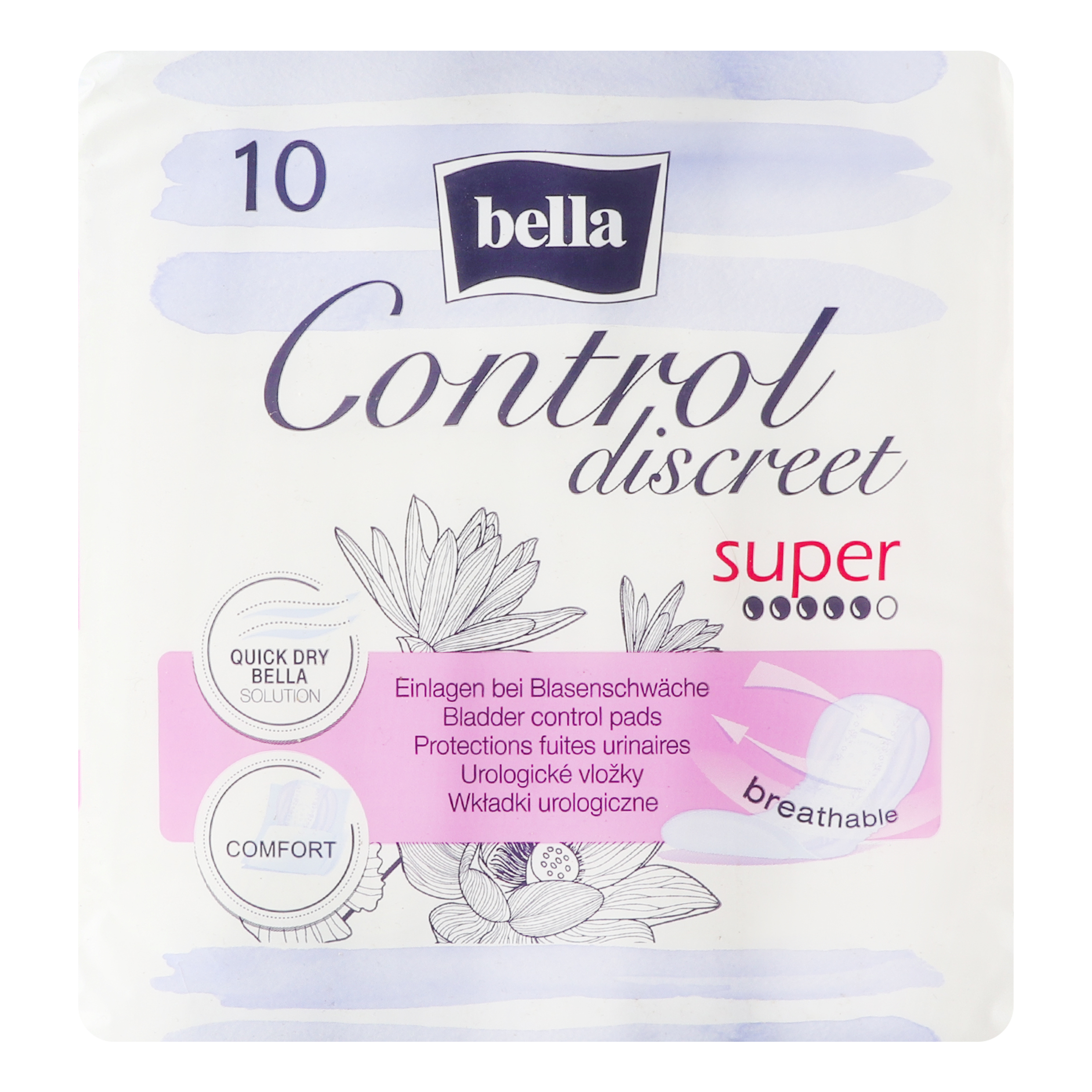 Прокладки урологические Bella Control Discreet Super 10 шт. фото3
