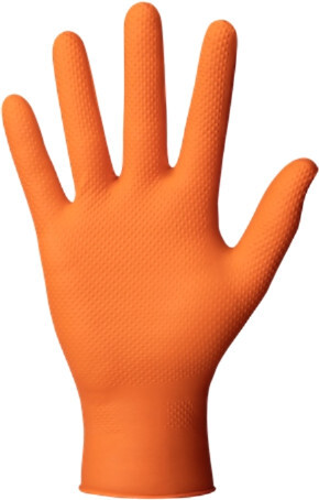 Рукавички нітрилові універсальні Mercator gogrip M orange A4 фото4
