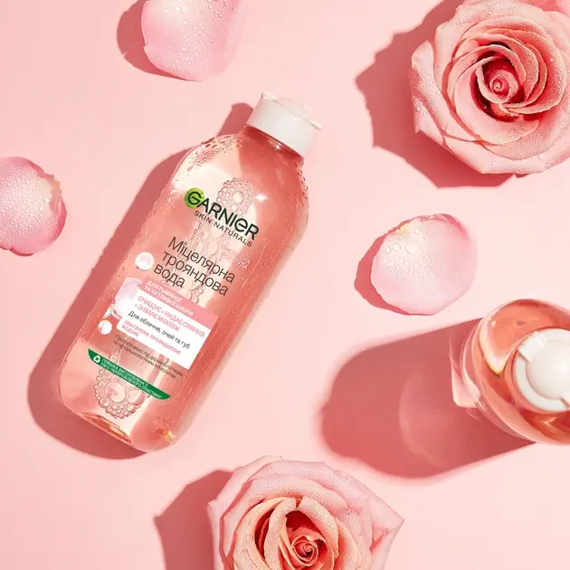 Міцелярна вода Garnier Skin Naturals, з екстрактом трояндової води, 400 мл фото7