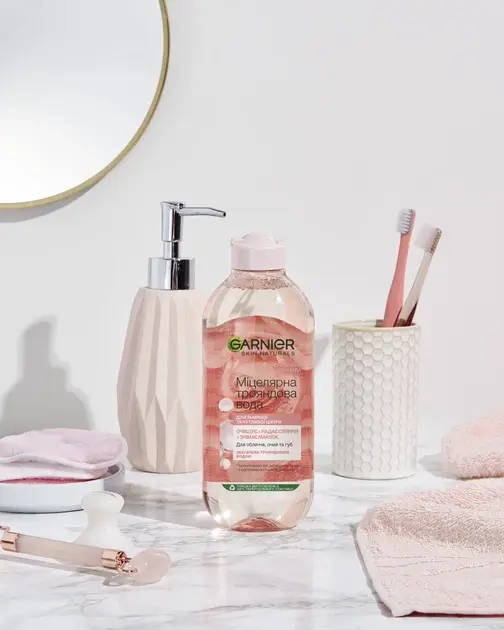 Міцелярна вода Garnier Skin Naturals, з екстрактом трояндової води, 400 мл фото8