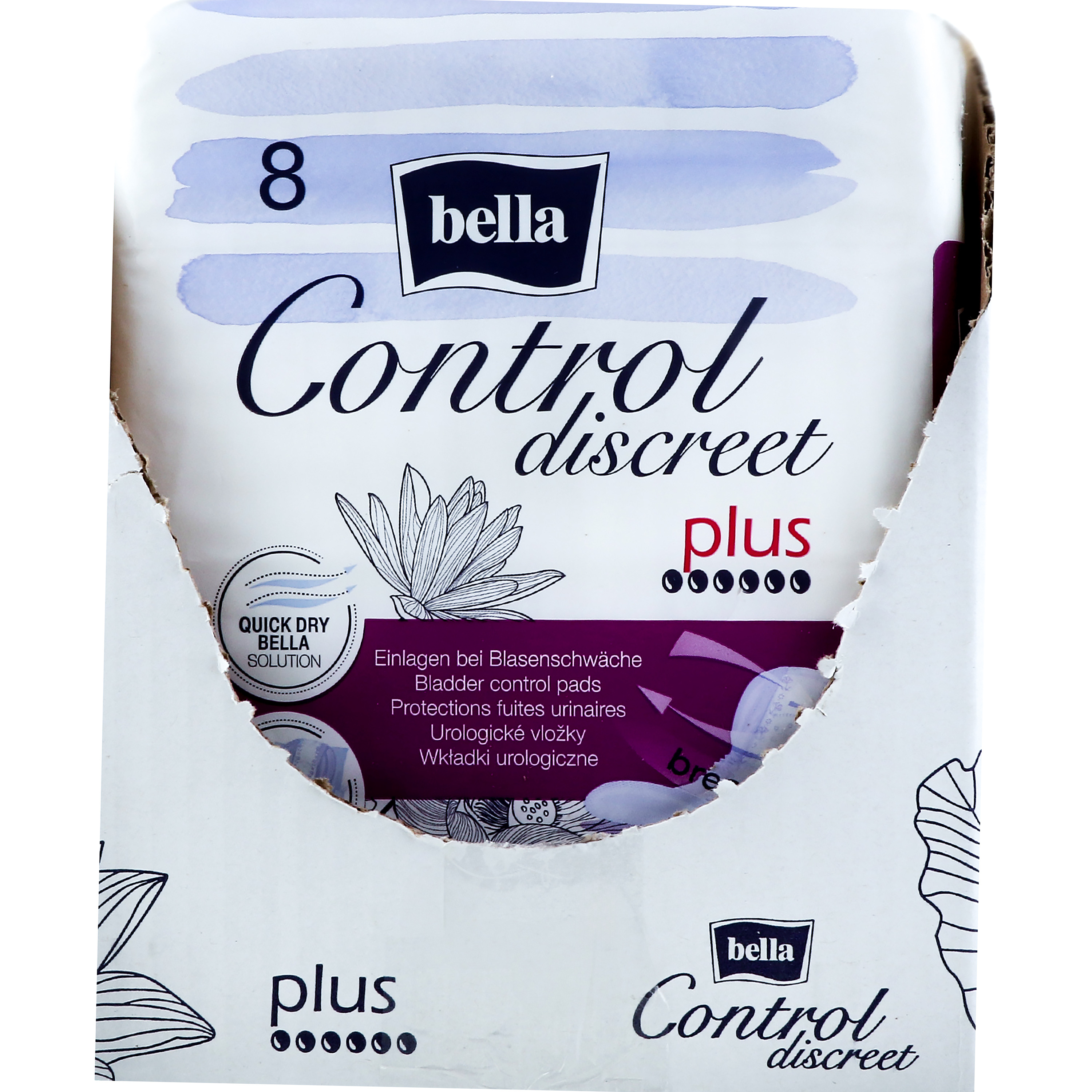 Прокладки урологічні Bella Control Discreet Plus 8 шт. фото6