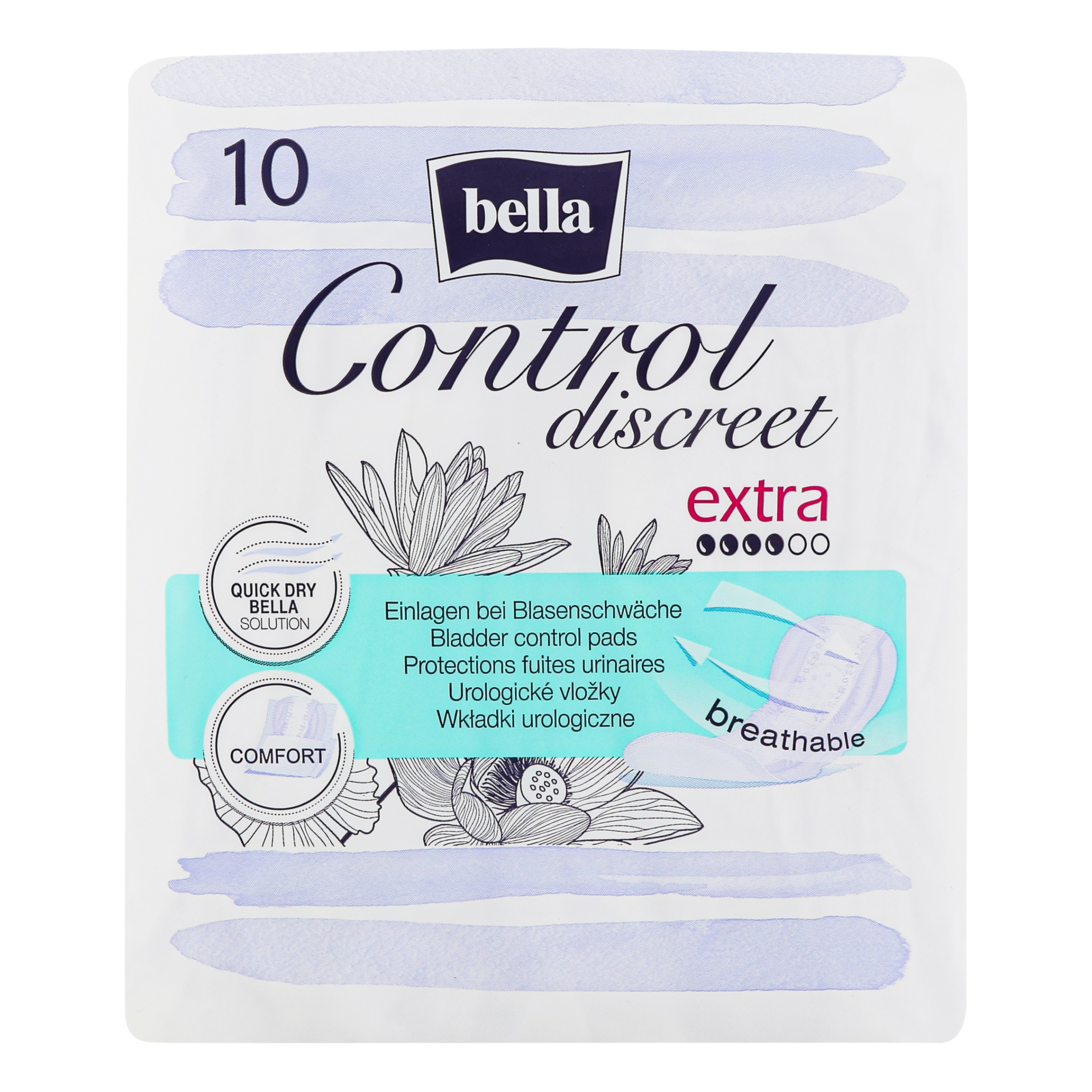 Прокладки урологические Bella Control Discreet Extra 10 шт. фото3