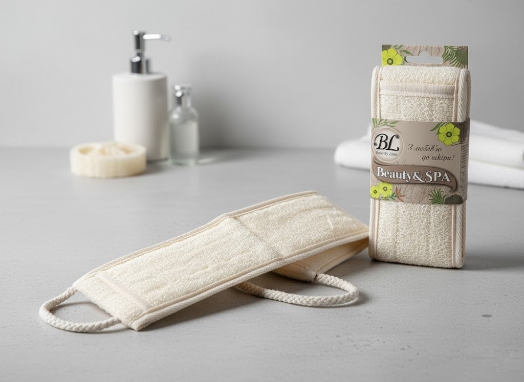 Мочалка - стрічка люфа бавовна SPA Beauty Line (412253) фото3