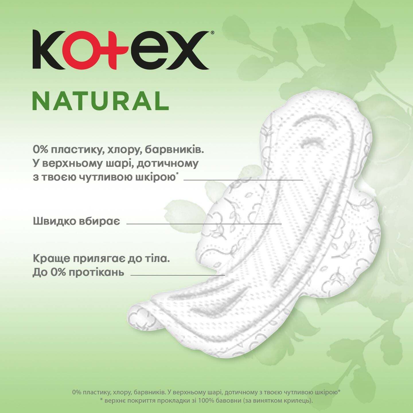 Гігієнічні прокладки Kotex Natural Duo Normal 16 шт. фото7