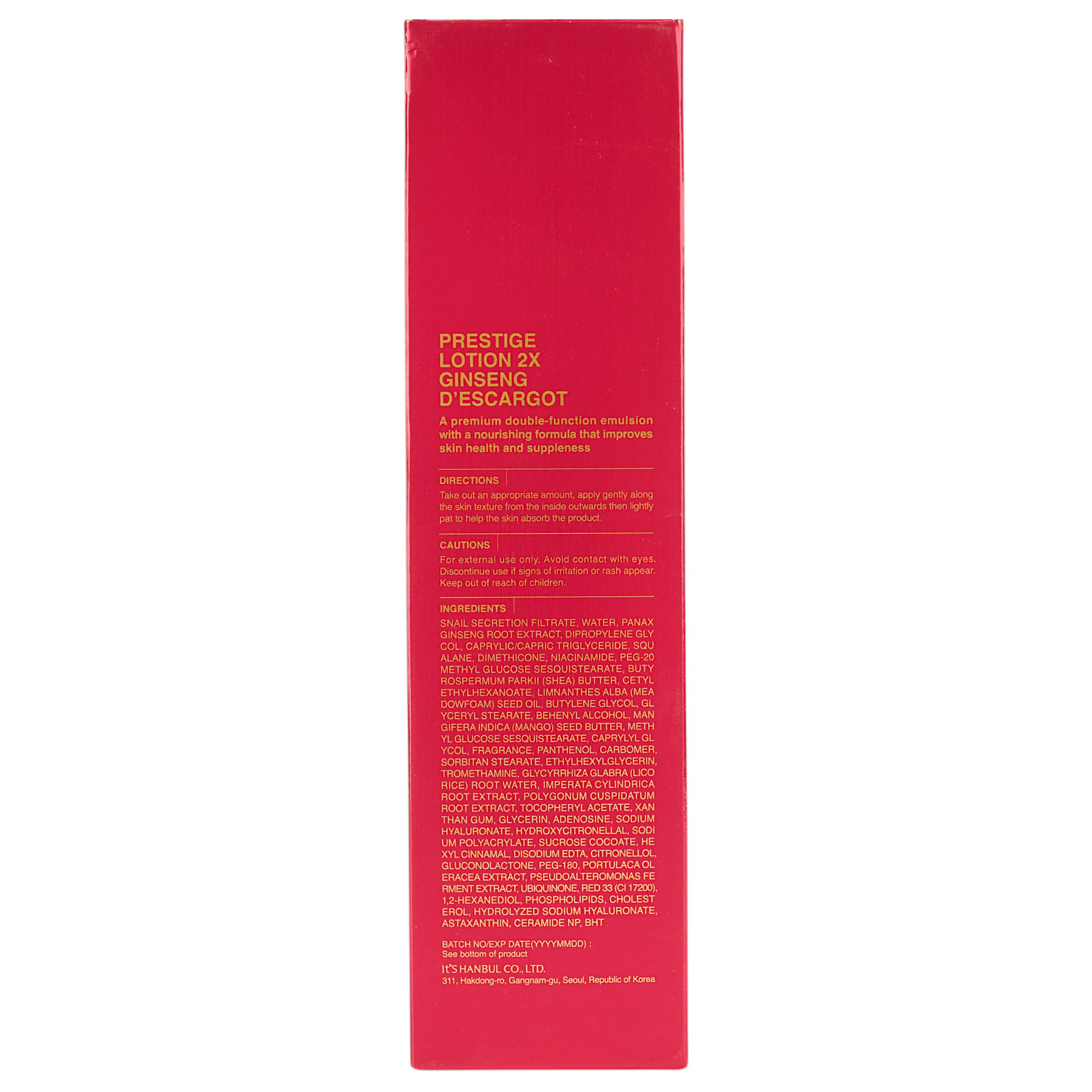 Лосьон для лица It's Skin D'Escargot Prestige Lotion 2x Ginseng, 140 мл фото4