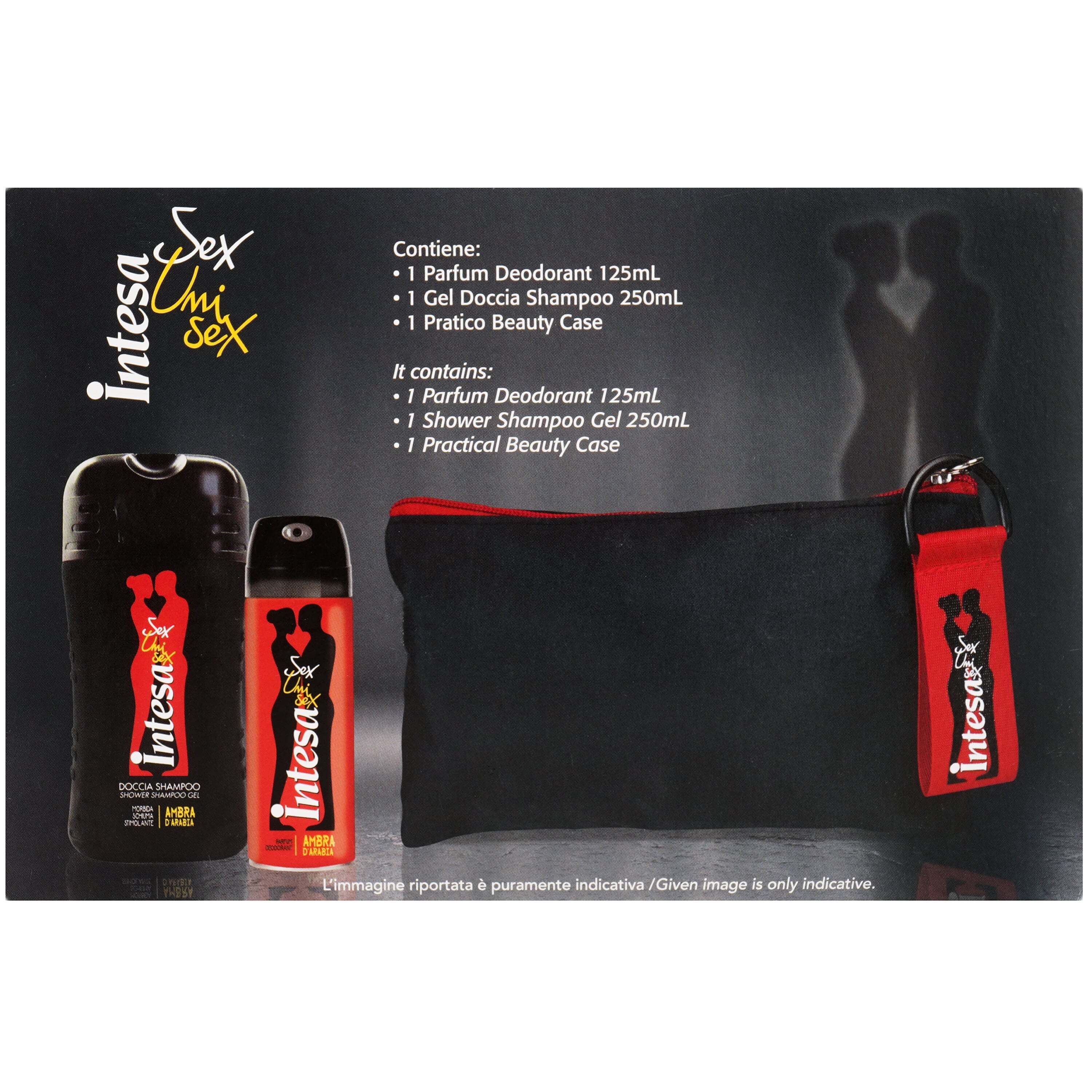Подарунковий набір Intesa Pour Homme Sex Ambra з косметичкою фото