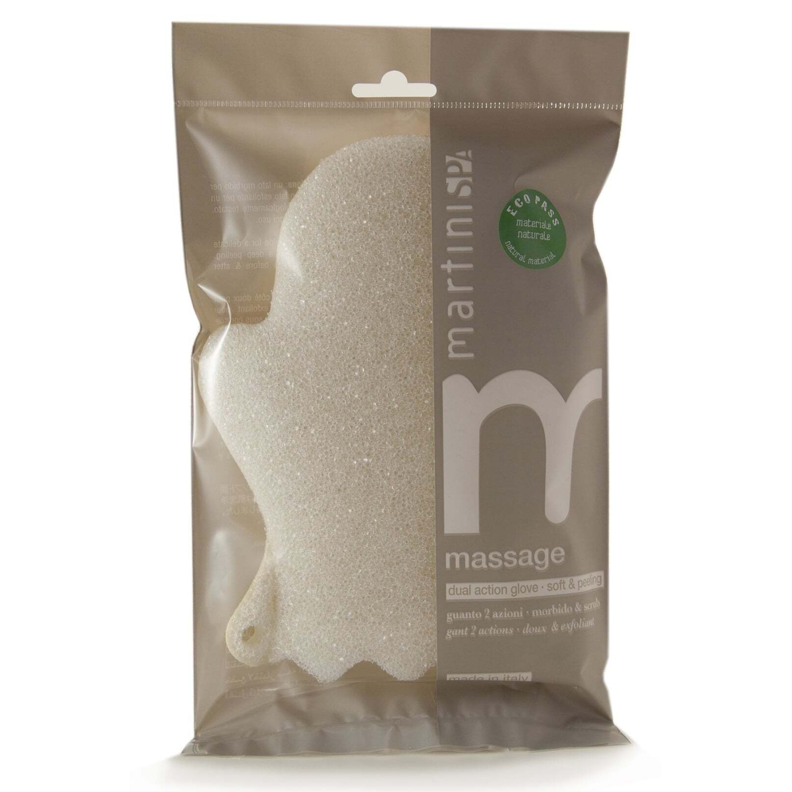 Двостороння мочалка-смужка Martini Spa сизаль/бавовна (0445MMM) фото2